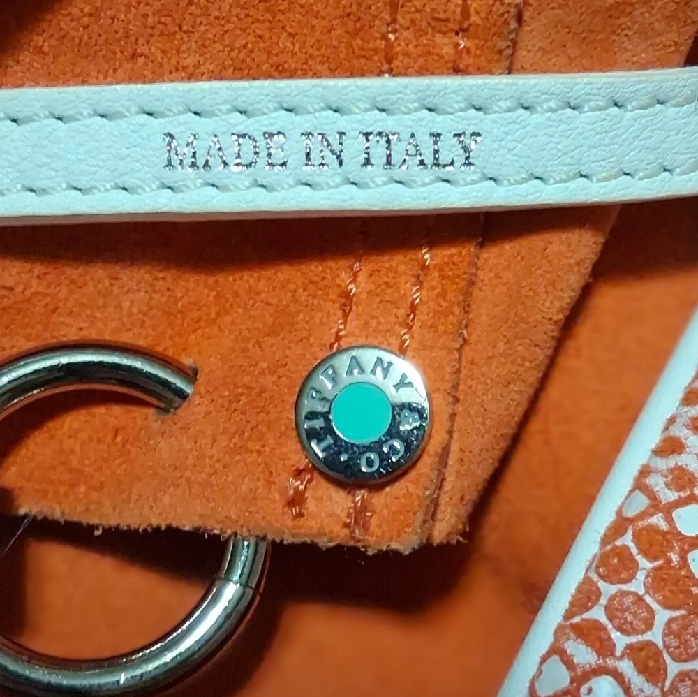 Tiffany & Co. Suede And Leayher Snakeskin Reversable Tote